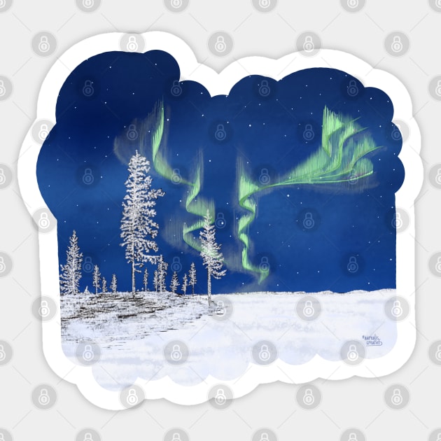 Frozen Forest - Lapland8seasons Sticker by Aurealis